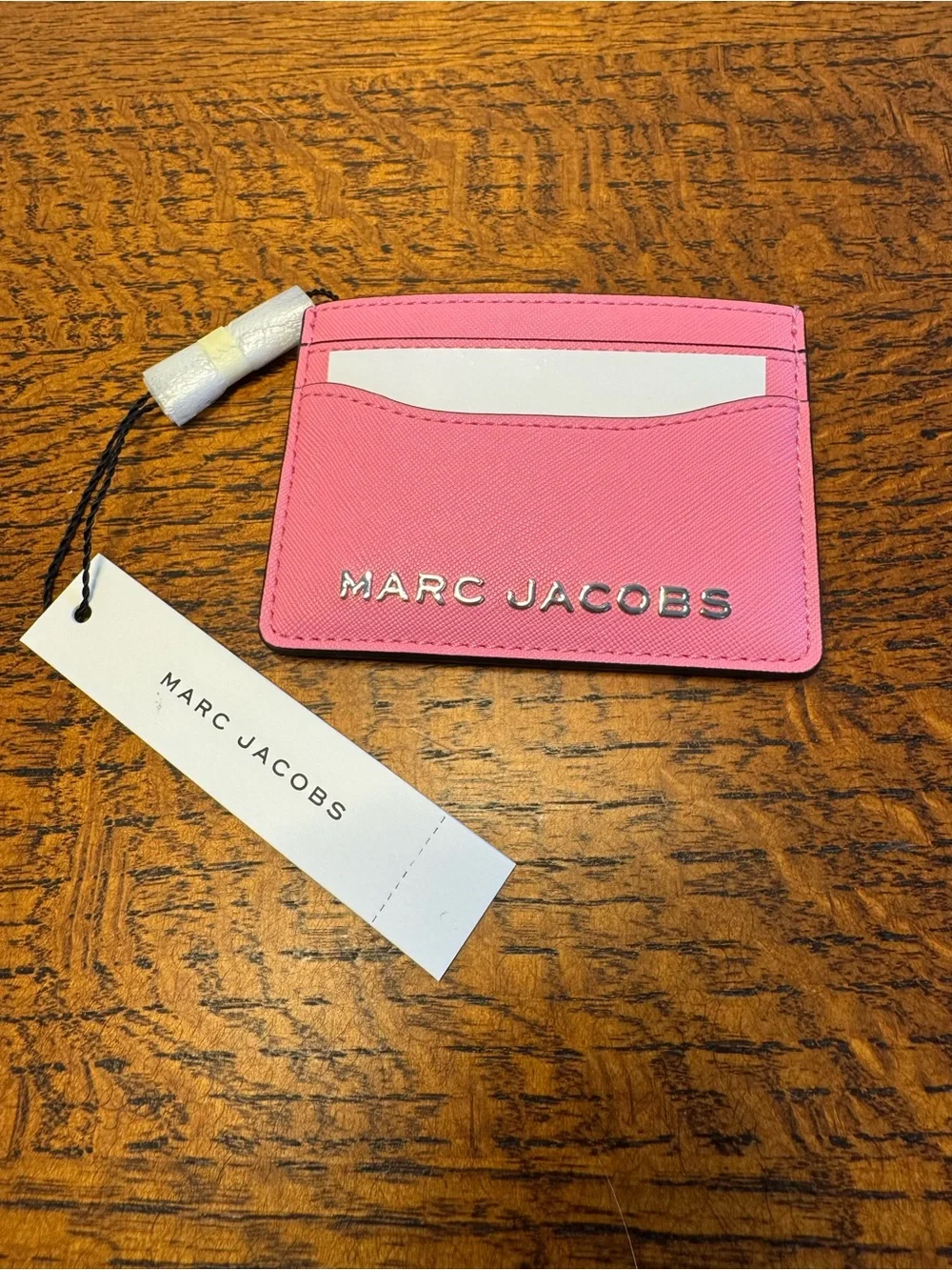 NWT Marc Jacobs Pink Saffiano Leather Card Case